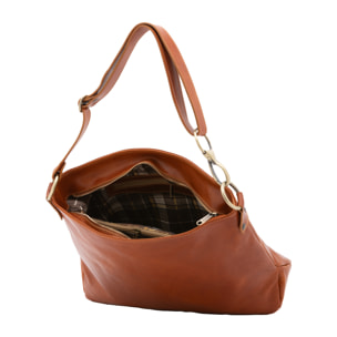 Borsa a spalla  da donna In Vera pelle Made in Italy 38x29x11 cm