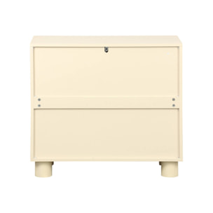 Buffet décor bois 2 portes réversibles 80cm PONDI