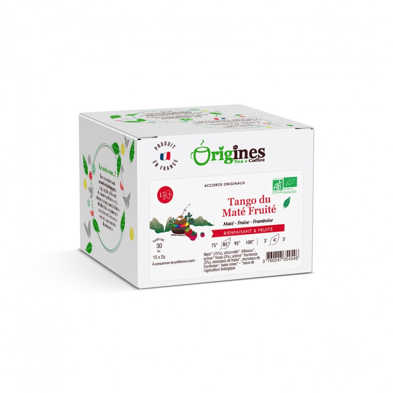 Tango du Maté - Maté Bio fruits rouge - Infusettes 15x2g
