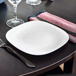 Assiette blanche 21 x 19,6 cm Carine - Luminarc