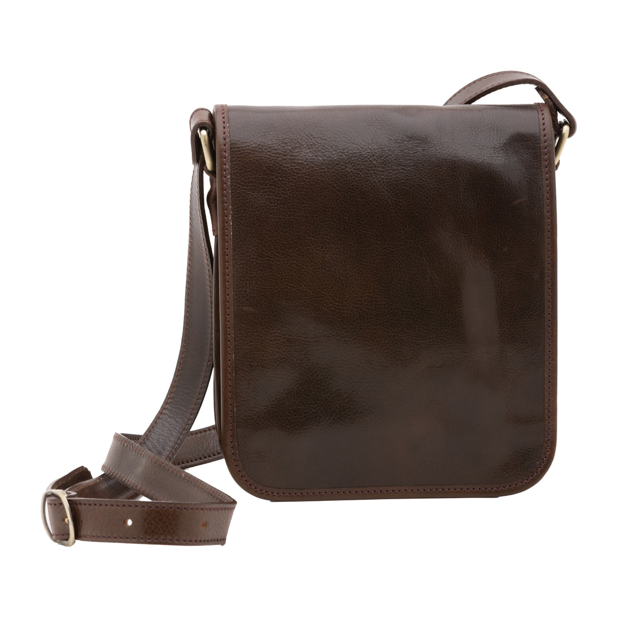 Borsa a tracolla  da uomo In Vera pelle Made in Italy 23x20x9 cm