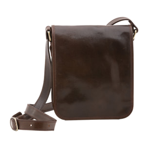 Borsa a tracolla  da uomo In Vera pelle Made in Italy 23x20x9 cm