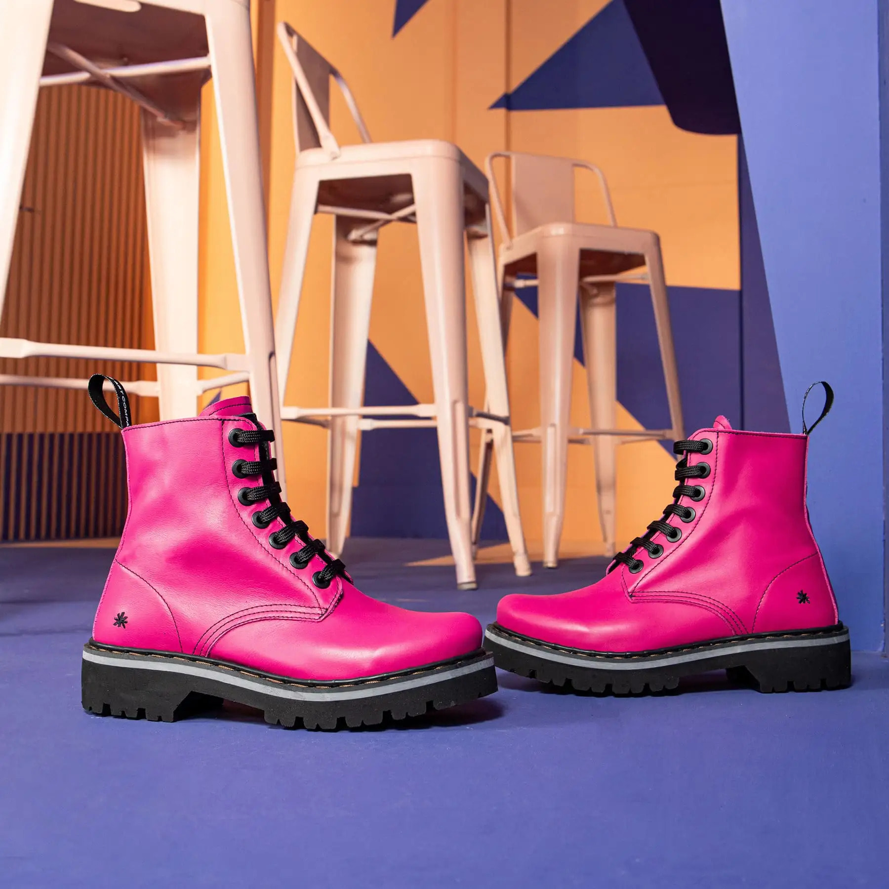 Botines 1166 NAPPA BURDEOS / MARINA color Burdeos