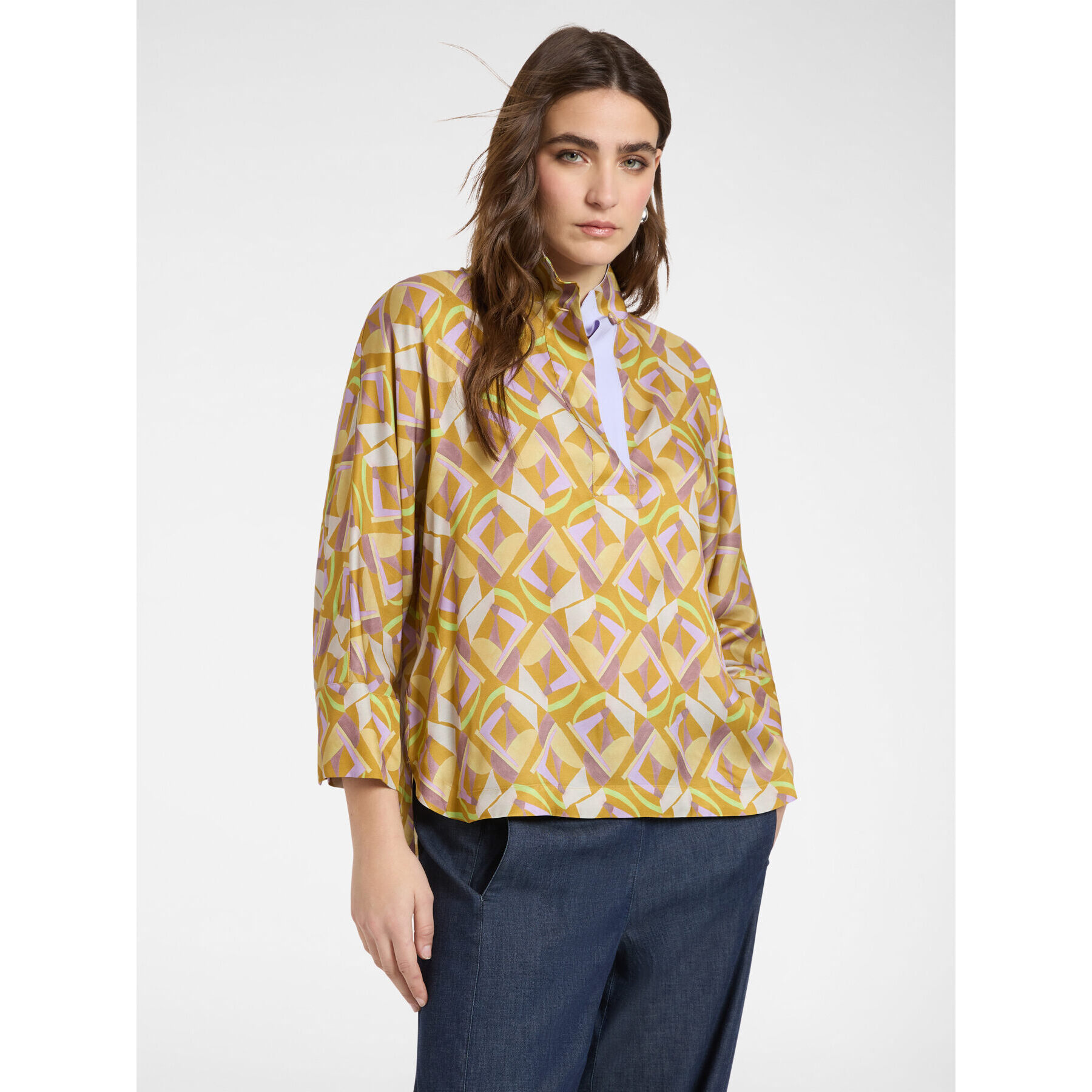 Elena Mirò - Blusa de viscosa estampada - Violeta