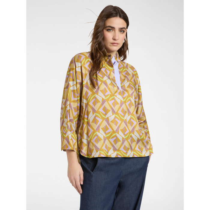 Elena Mirò - Blusa de viscosa estampada - Violeta