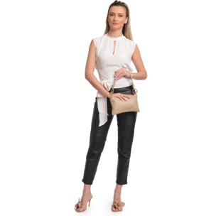 Borsa a tracolla Anna Luchini Beige