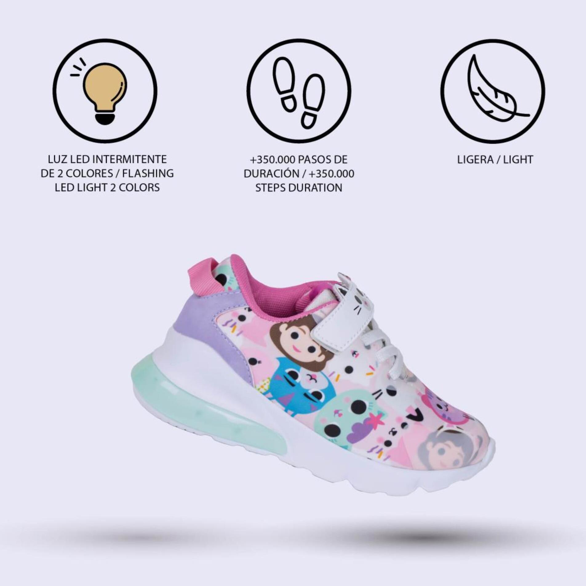 Zapatilla deportiva infantil suela ligera "Gabby´s Dollhouse"