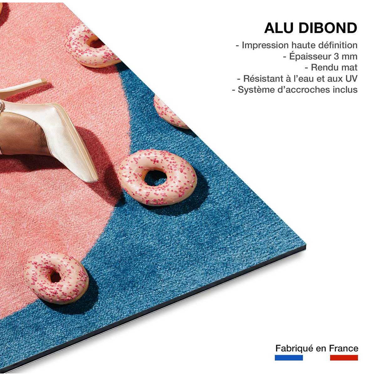 Tableau rose Pink Pique-Nique Tableau alu Dibond