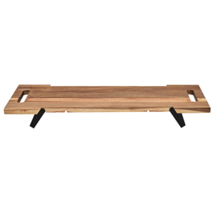 PLANCHE DE PRESENTATION ACACIA PIED METAL 55CM M6