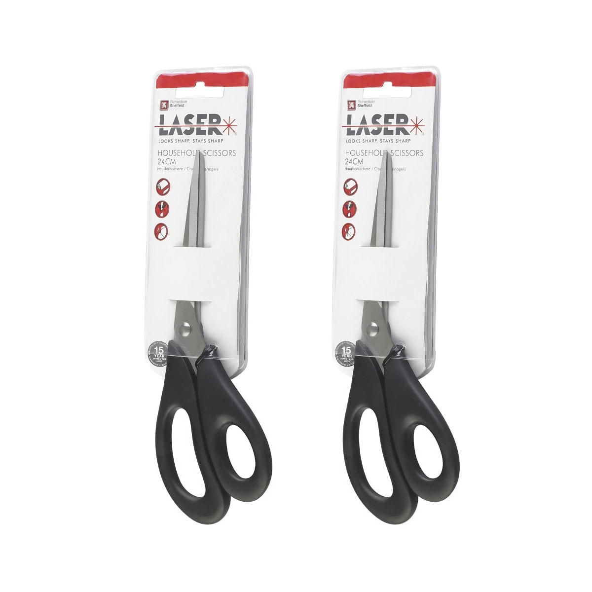 Laser - Juego de 2 tijeras universales