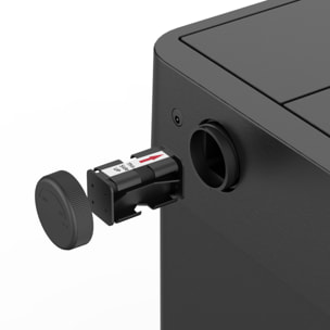 Poubelle automatique inox SILVERLAKE noir 70L