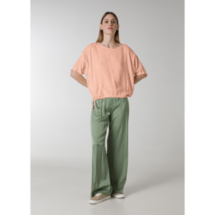 DEHA - Blusa PINSTRIPED LINEN BLOUSE in Lino per donna