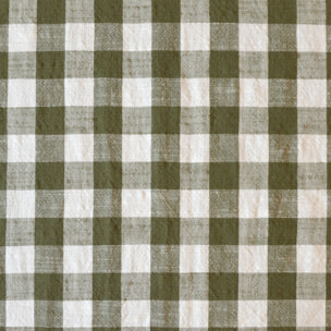 Tissu 100% coton Vichy LOURMARIN - Kaki