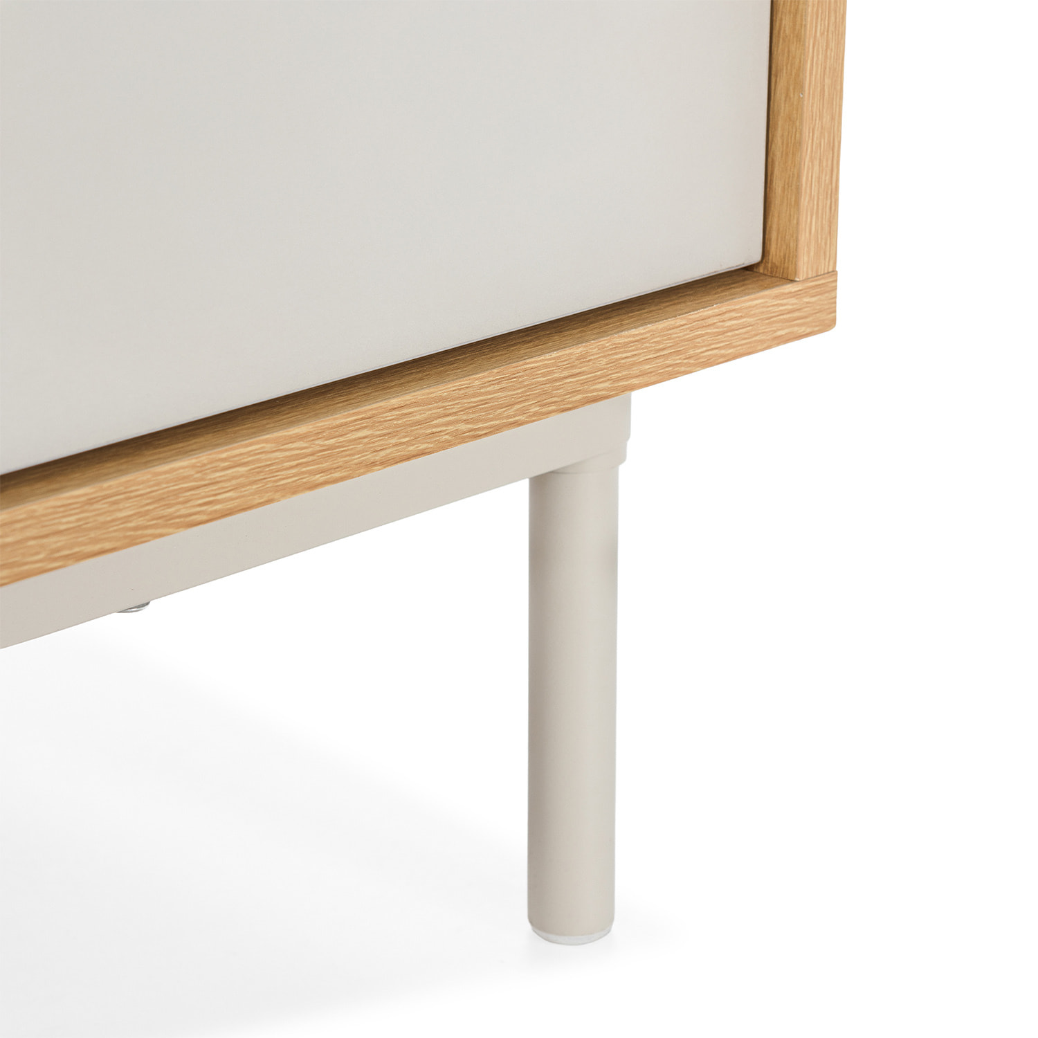 Aparador Cuzco 3 puertas color Roble/Gris