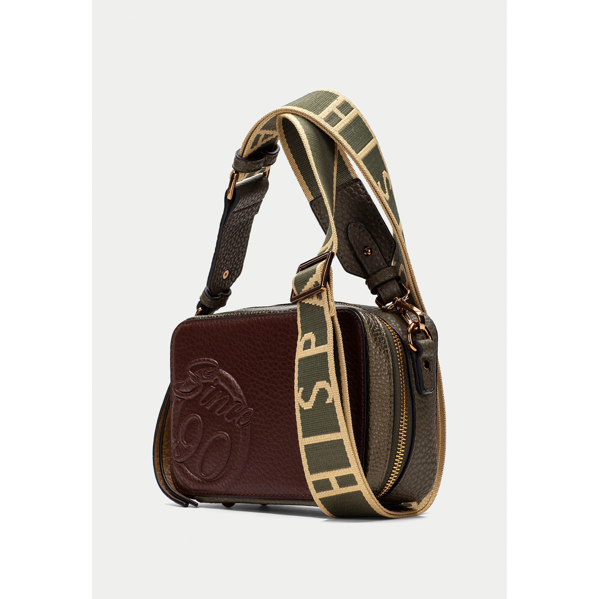 Bandolera  Avellana militar 20cm x 12cm x 7cm