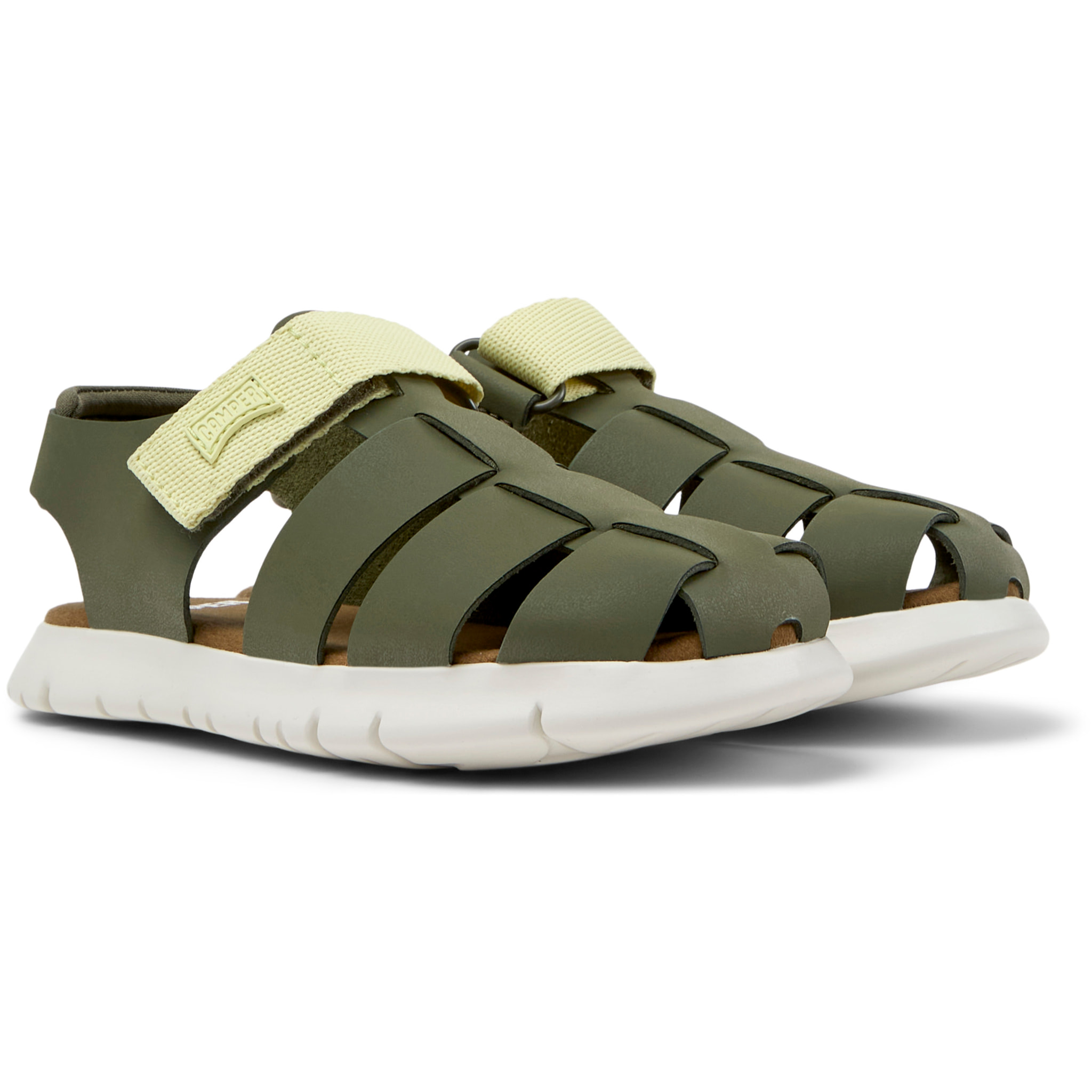 Sandali - CAMPER Oruga Sandal - Verde - Pelle scamosciata