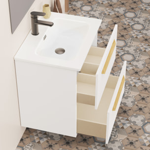 Conjunto de baño Melody, Alday, 60 cm, Blanco mate