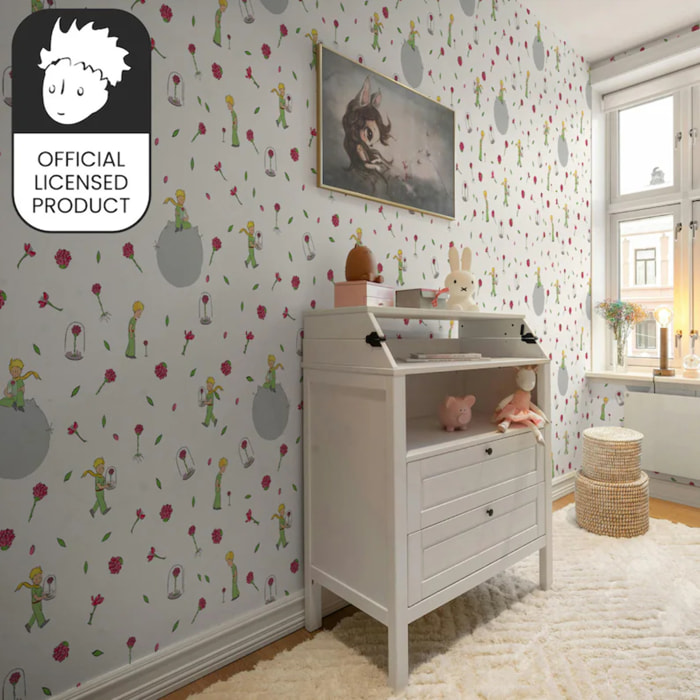 Carta da Parati Ufficiale Il Piccolo Principe Cura Rosa