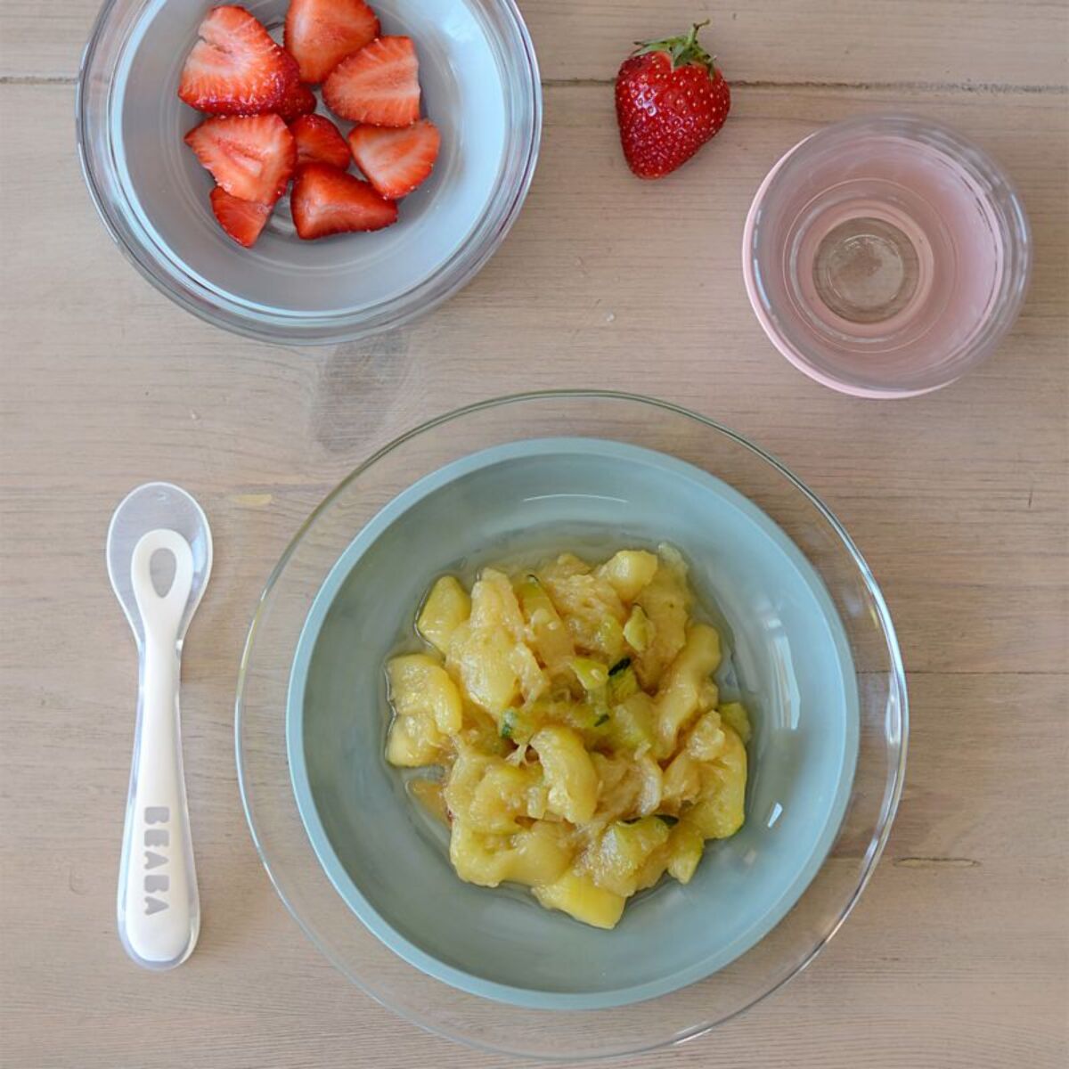 Coffret repas BEABA repas verre eucalyptus