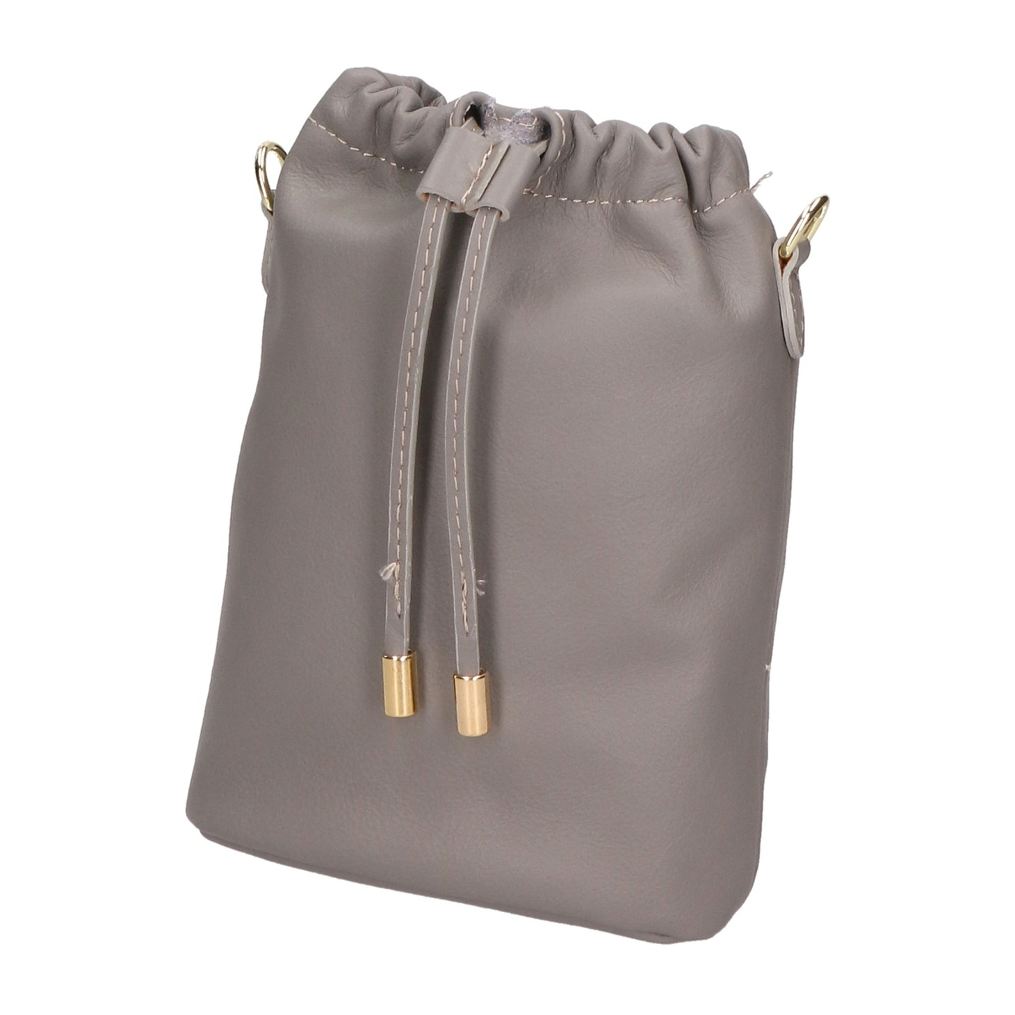 Borsa a sacca da donna - Modello Angela - Vera pelle - 16.0 x 20.0 x 7.0 cm