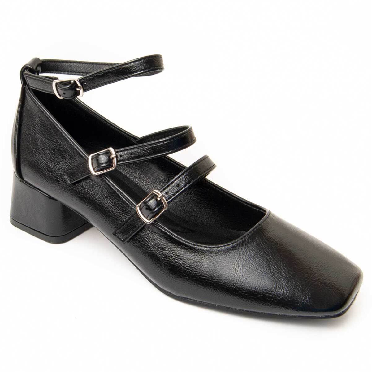 Zapato De Tacón - Negro - Altura: 4 Cm