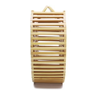 Zubiena borsa a mano in legno di bambù.