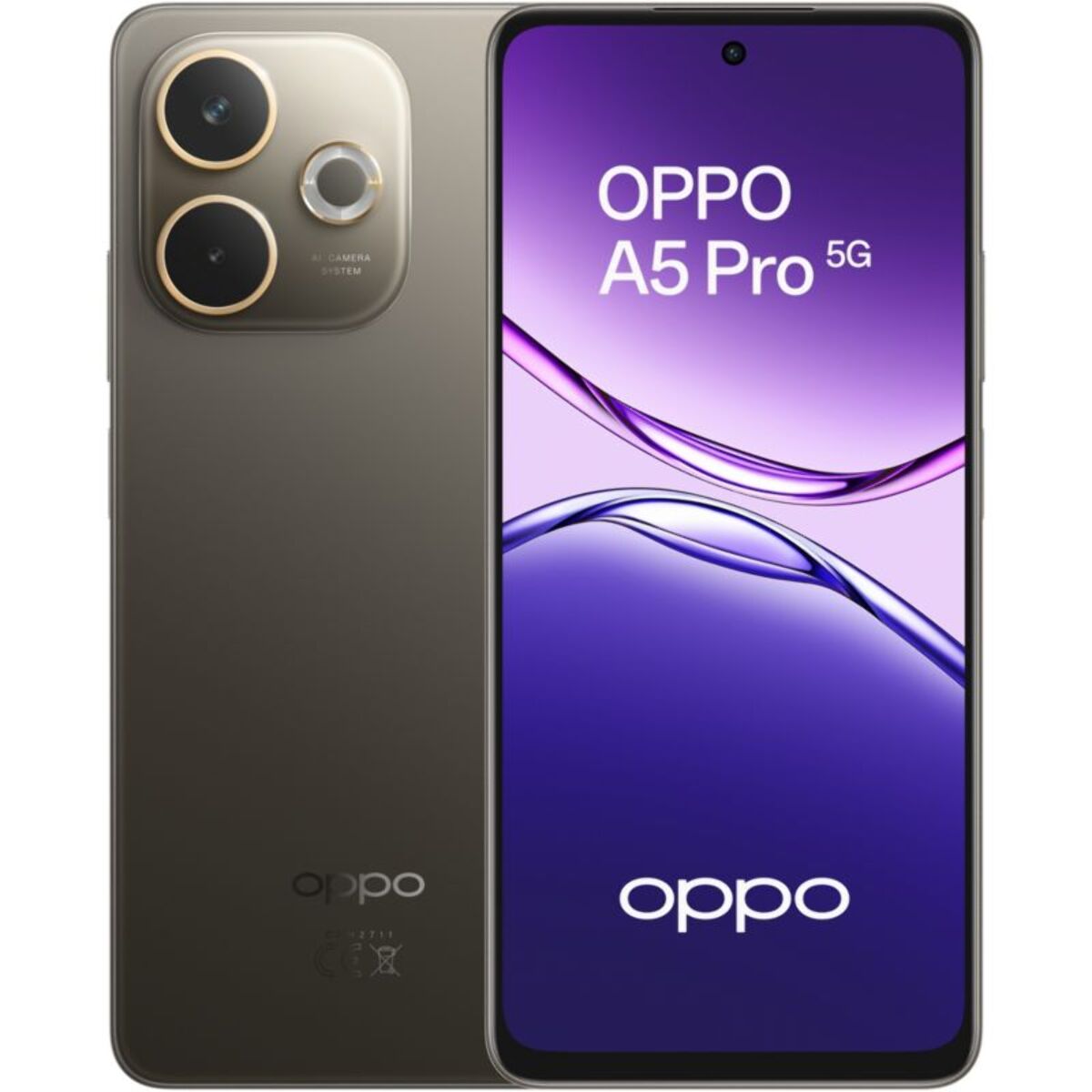 Smartphone OPPO A5 Pro 256Go Noir/Marron 5G