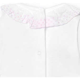 Body bebé manga corta cuello batista