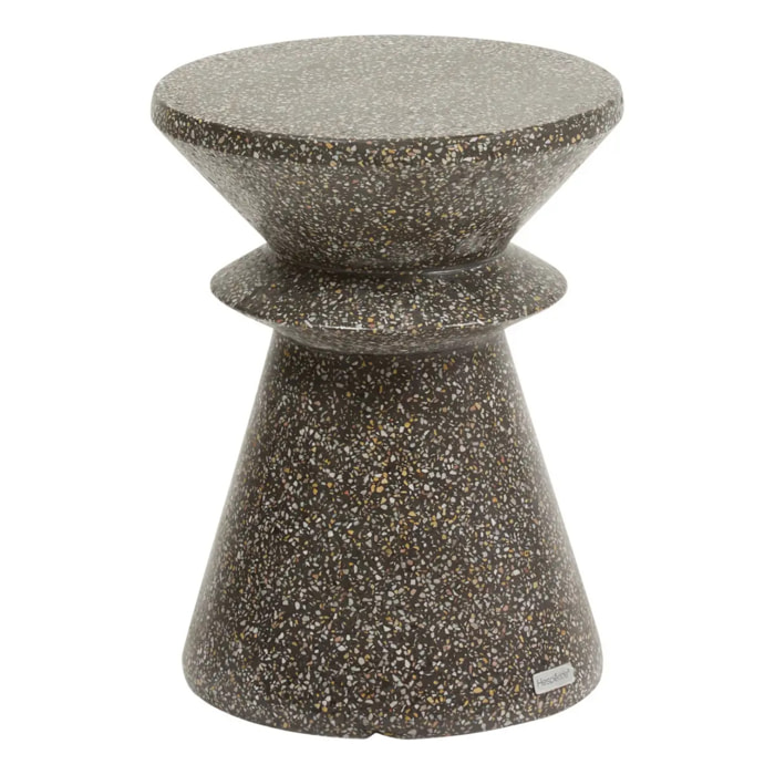 Table d'appoint de jardin Alturio D35cm noir