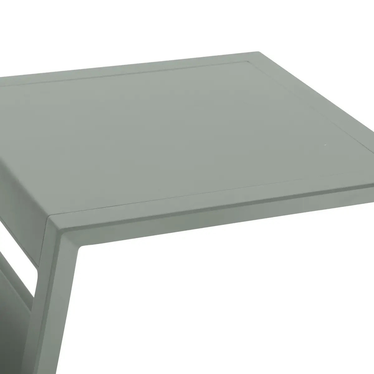 Table d''appoint de jardin carrée "Allure" vert laurier 55x45x55cm