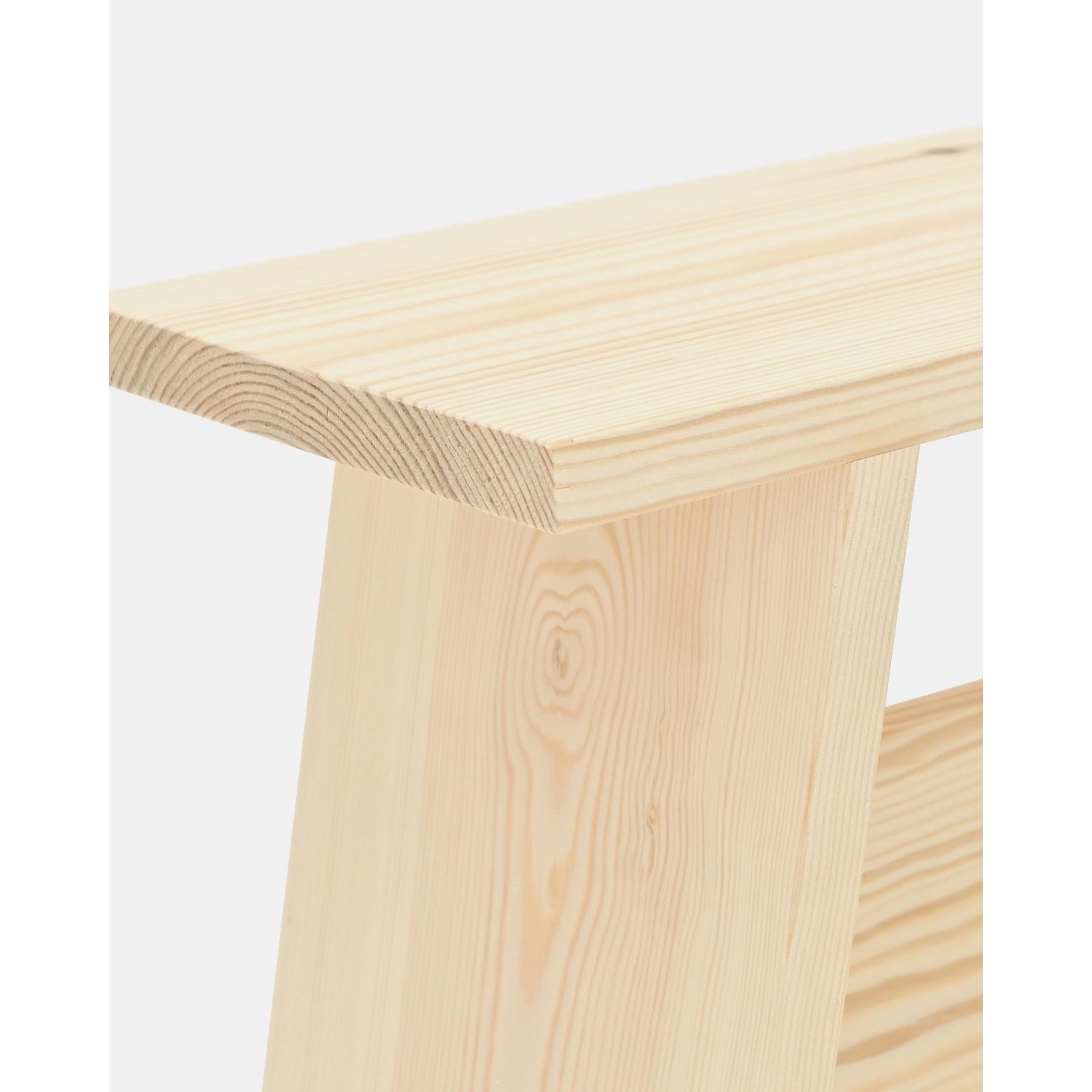 Table de chevet ou table d'appoint en bois massif 45x39cm ton naturel Hauteur: 45 Longueur: 39 Largeur: 25