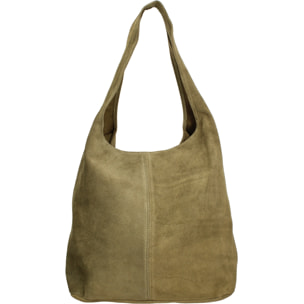Borsa a mano da donna Made in Italy - Modello Valeria Chic - 100% pelle - 40.0 x 35.0 x 15.0 cm