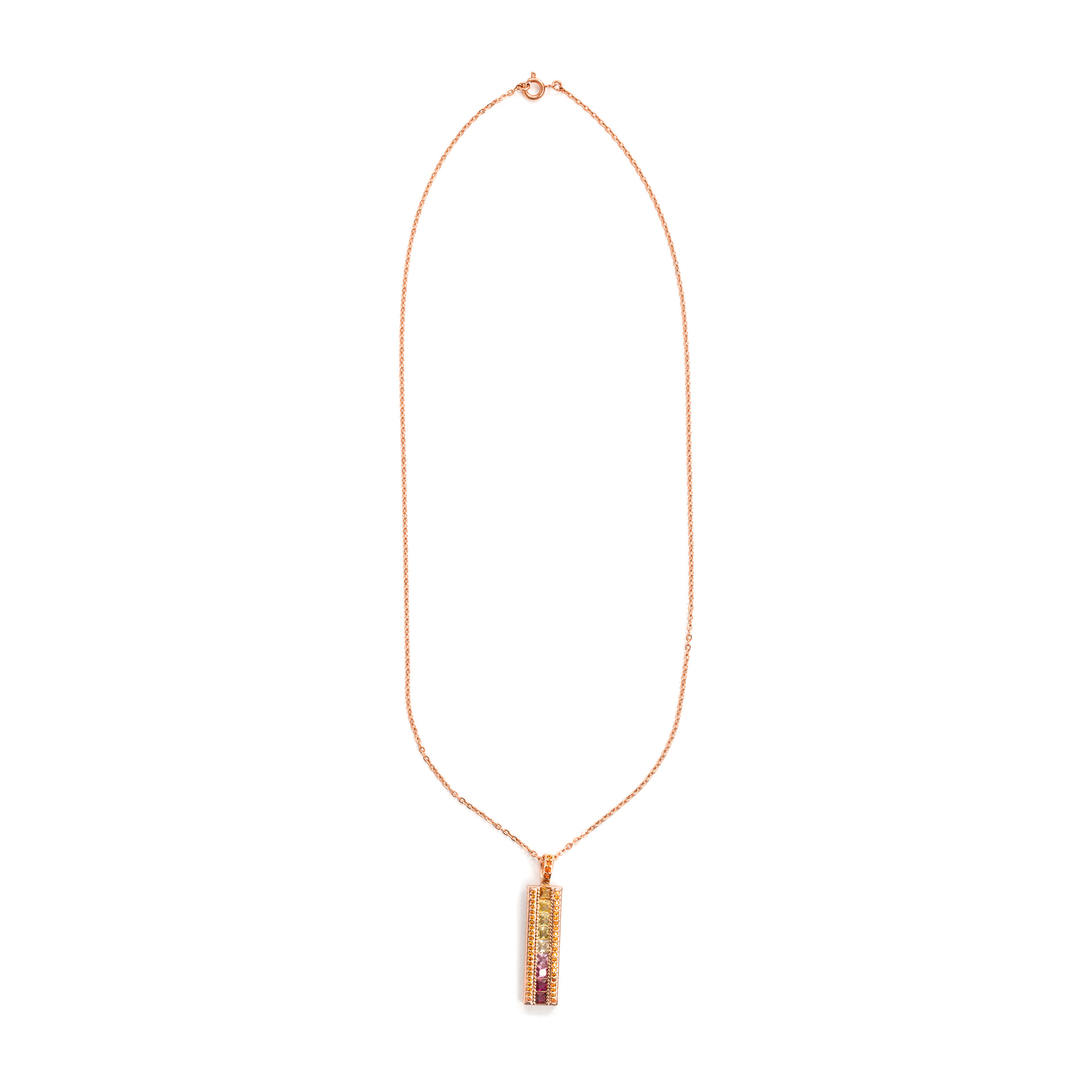 Collar Bu acabado oro rosa 18k