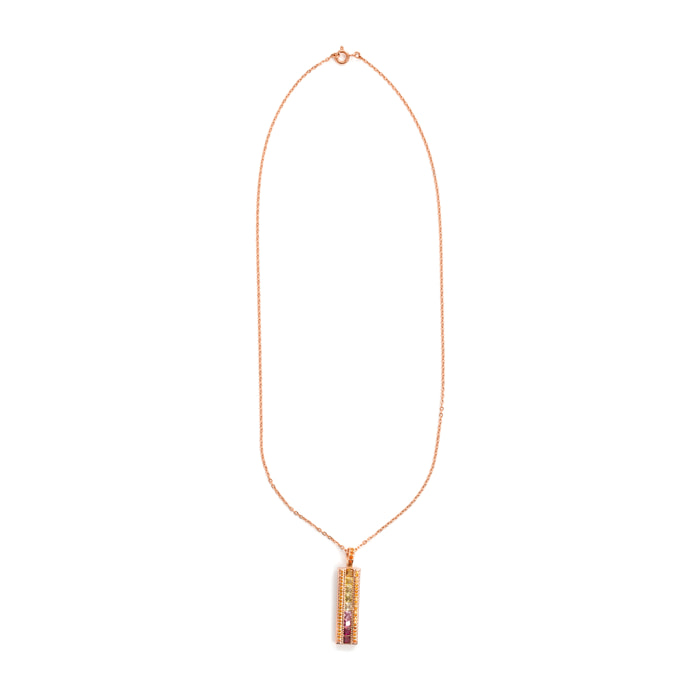 Collar Bu acabado oro rosa 18k