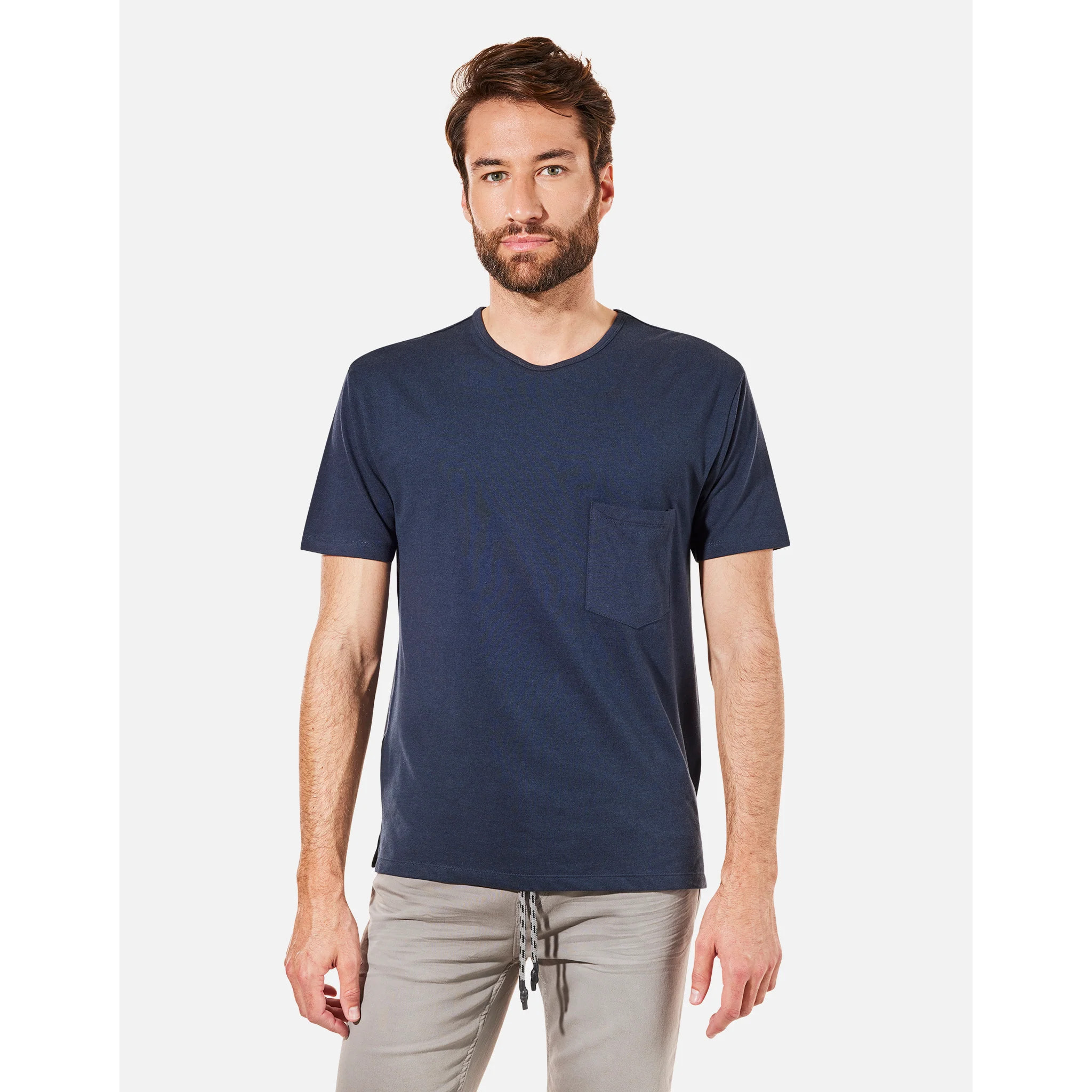 Camiseta Manga Corta Azul Marino - Vada