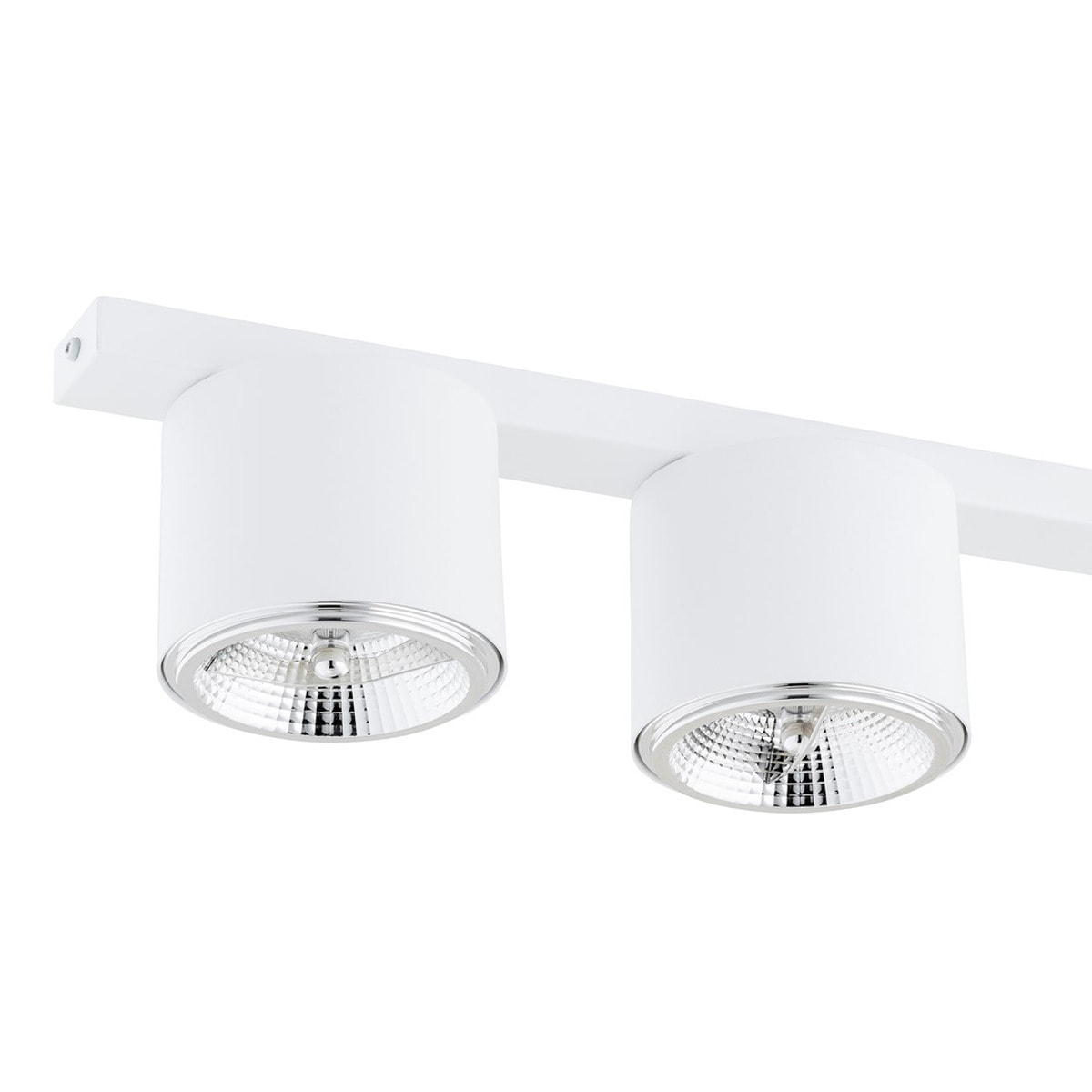 Lampada a sospensione Nano in acciaio bianco