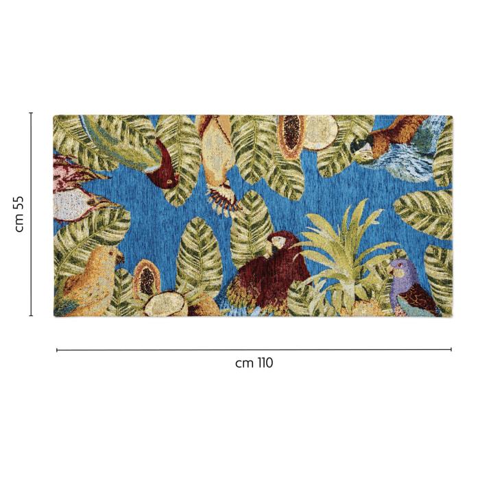 Tappeto Excelsa Havana in poliestere e cotone 44x110x0,7 cm multicolore