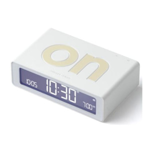 Réveil LEXON Flip Mini de Voyage Rechargeable Blanc