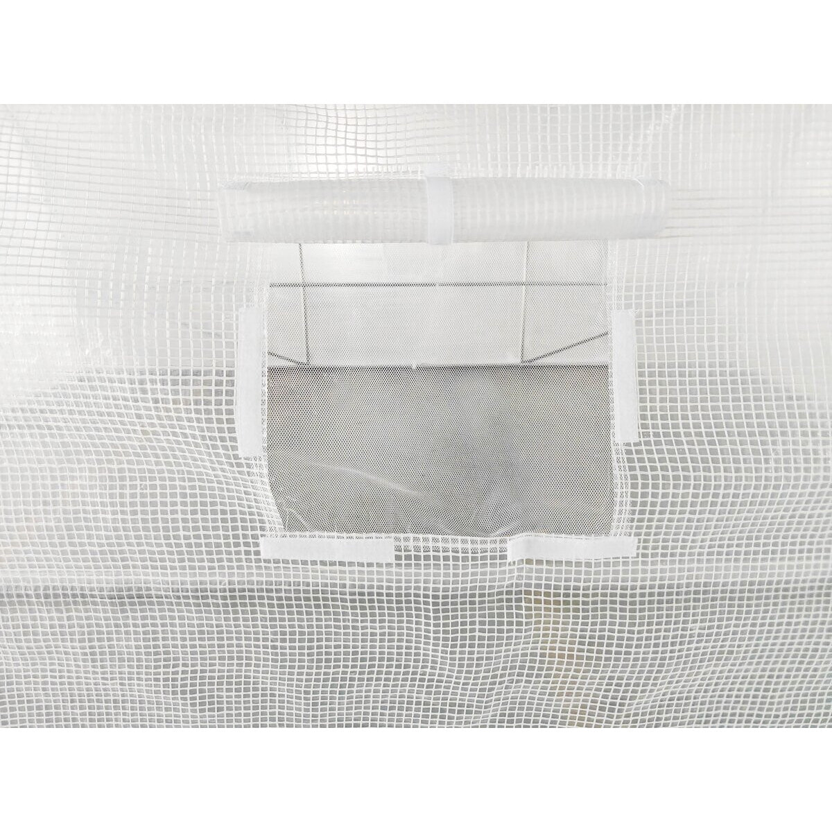 Serre tunelle de jardin avec porte 3 x 2 m "Mimosa" - 6 m² - 180g - Blanc