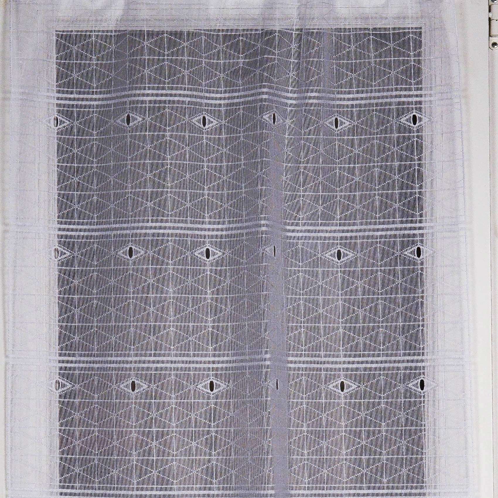 Modulable à rayures géométriques - Blanc