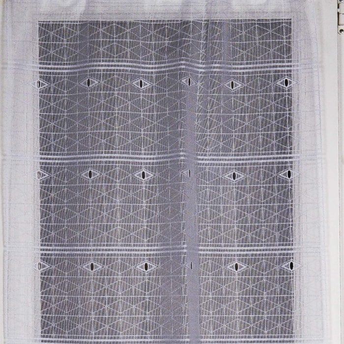 Modulable à rayures géométriques - Blanc