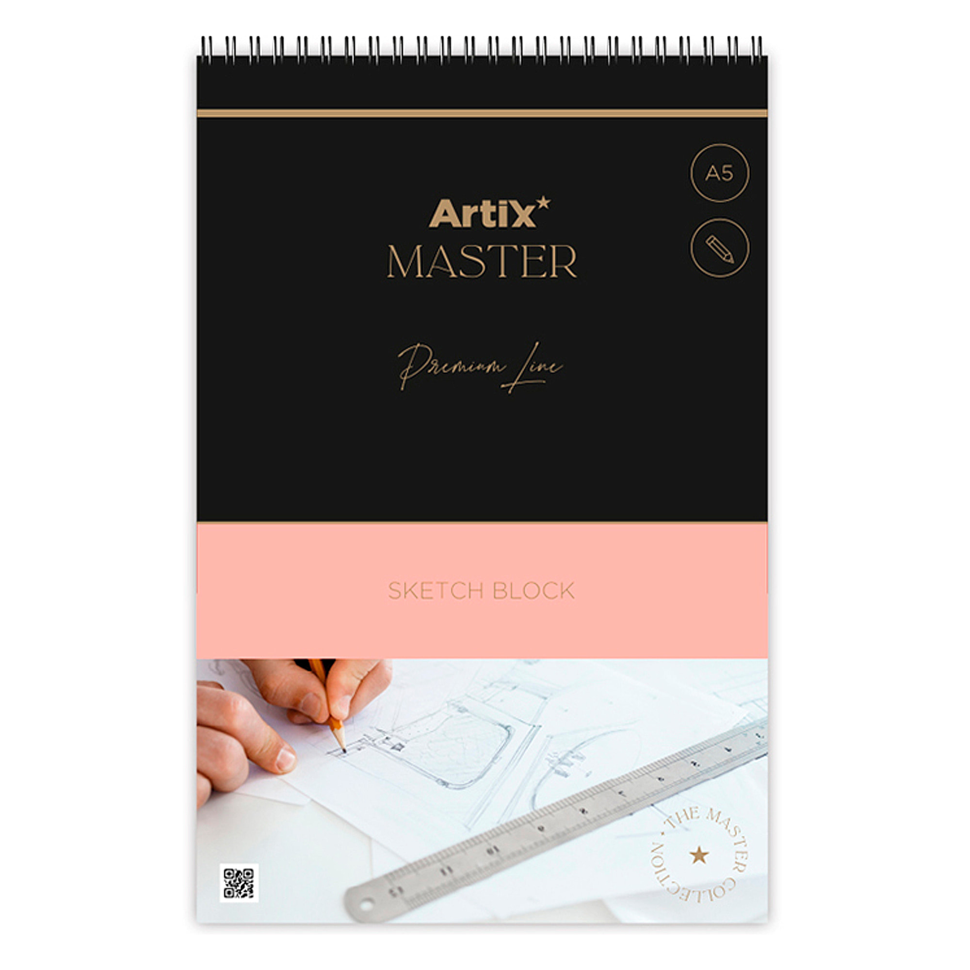 Pack 5 uds BLOC BOCETOS ARTE ESBOZO 90 g/m² A5 60 HOJAS