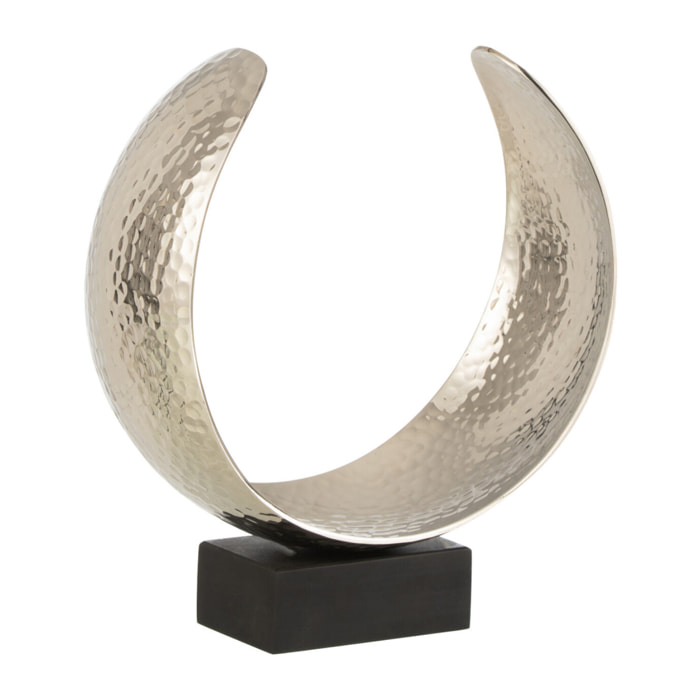 J-Line décoration Lune - métal - argent - small