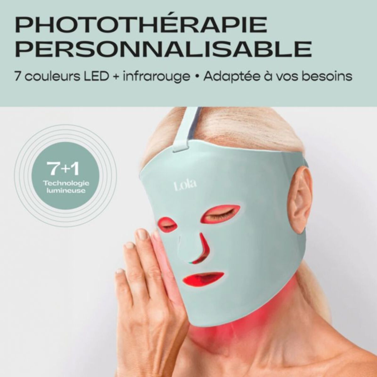 Masque LED LOLA Glow Mint