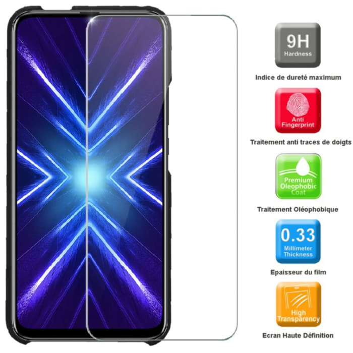 Pack IBROZ Honor 9x Coque Silicone noir