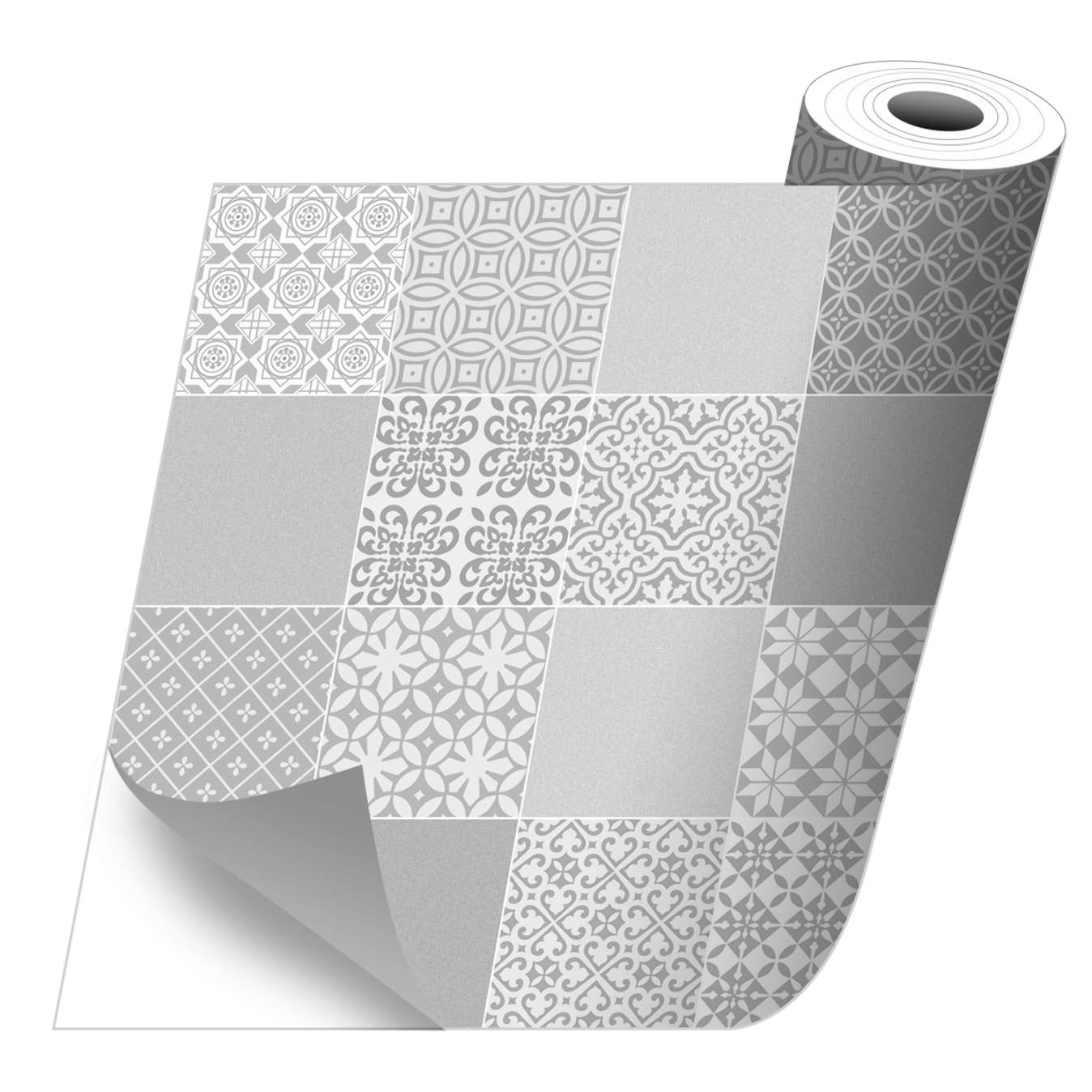 Stickers adhesivos de CERAMIKO - Rossana grey 65x100