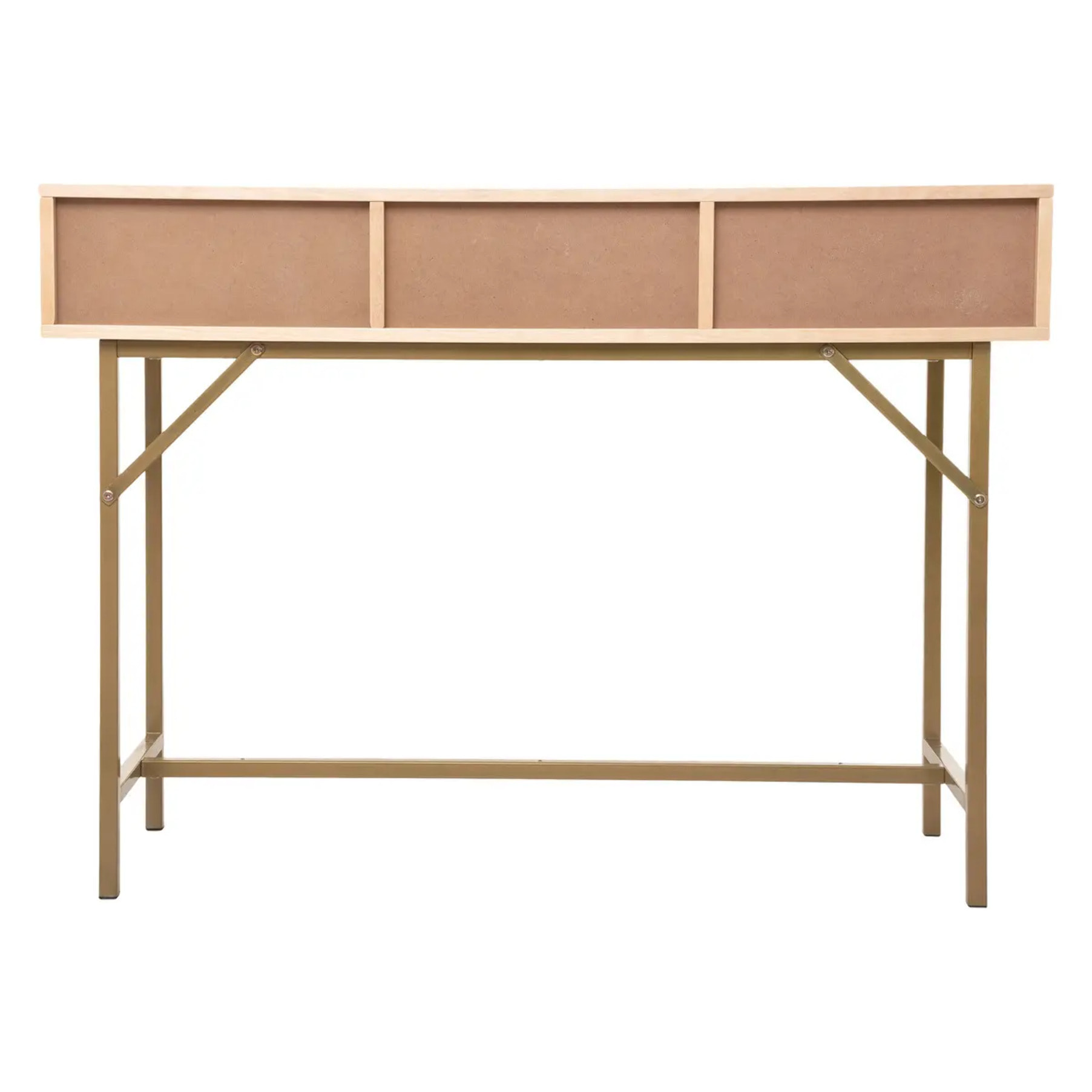 Console 3 tiroirs "Rayo" cannage rotin L110cm