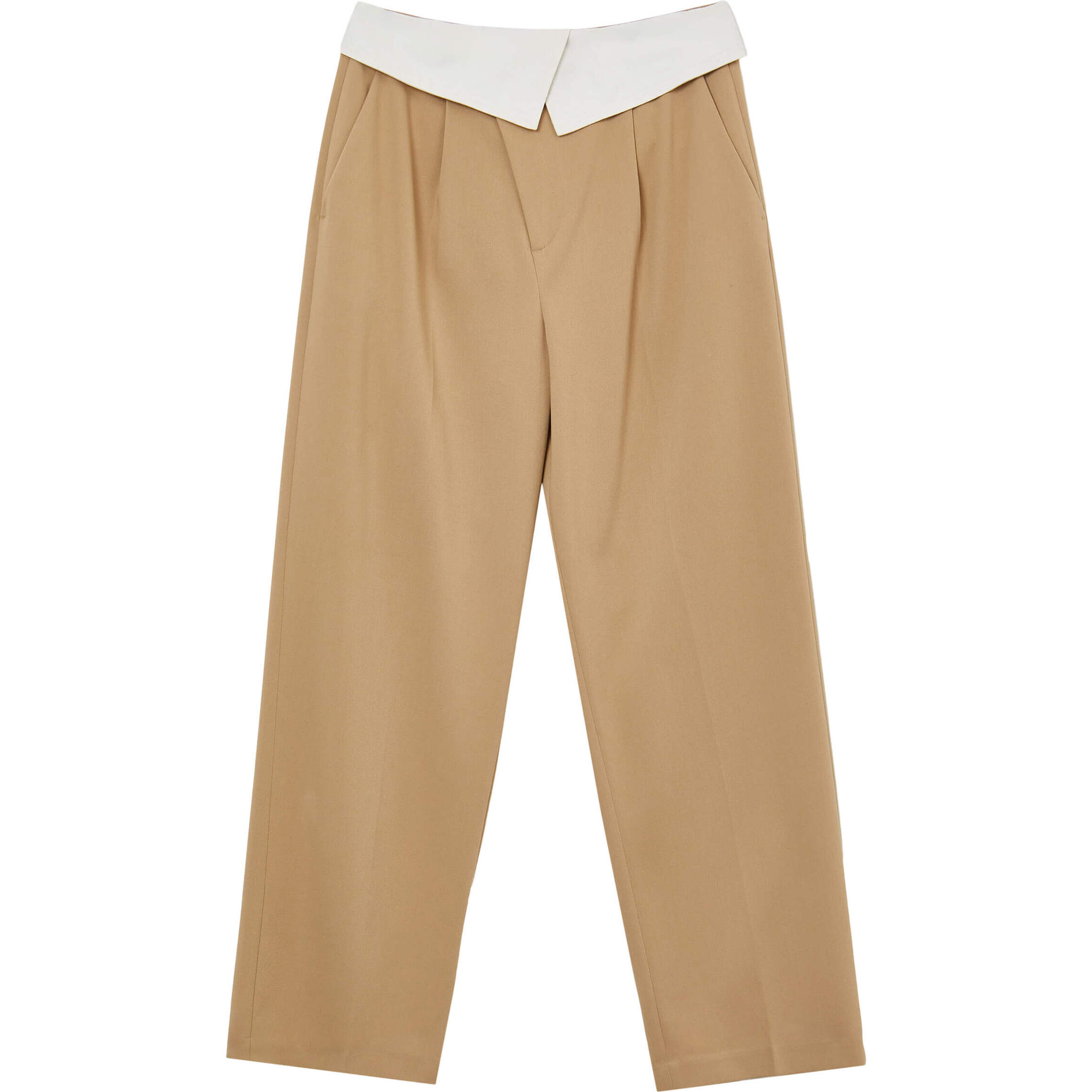 Pantalone con fascia asimmetrica