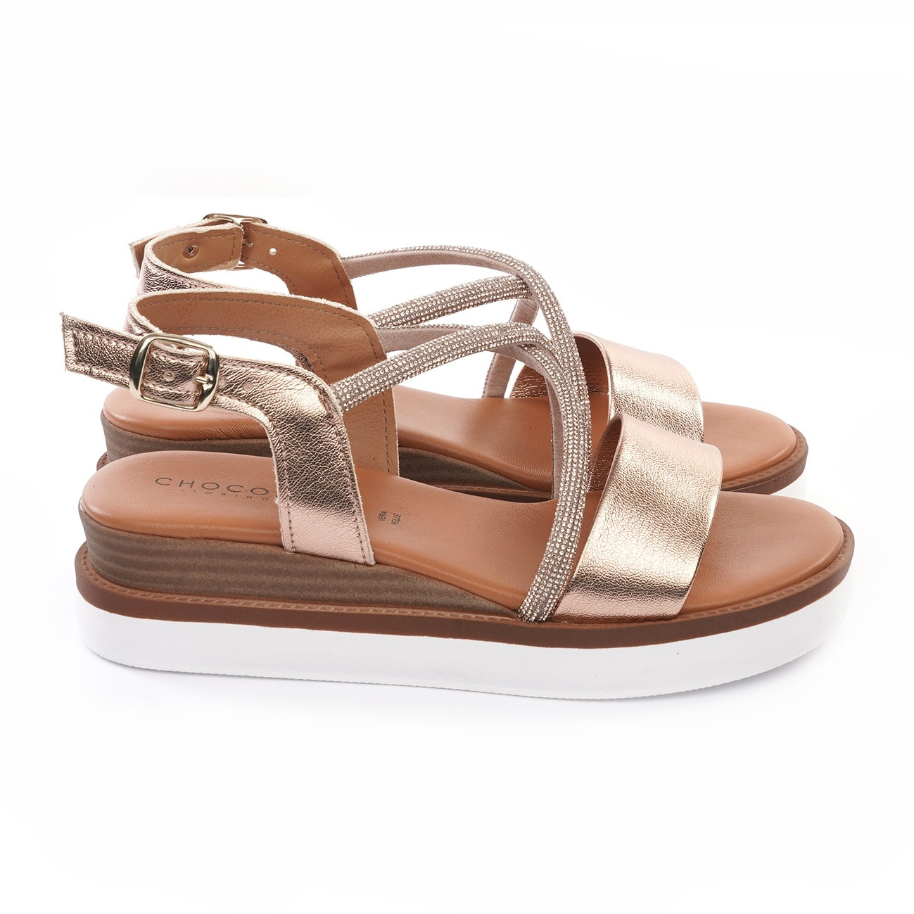 SANDALO ZEPPA BRILLANTINI RAME