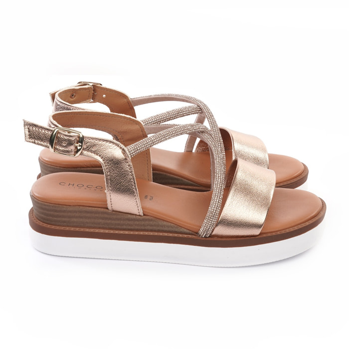 SANDALO ZEPPA BRILLANTINI RAME